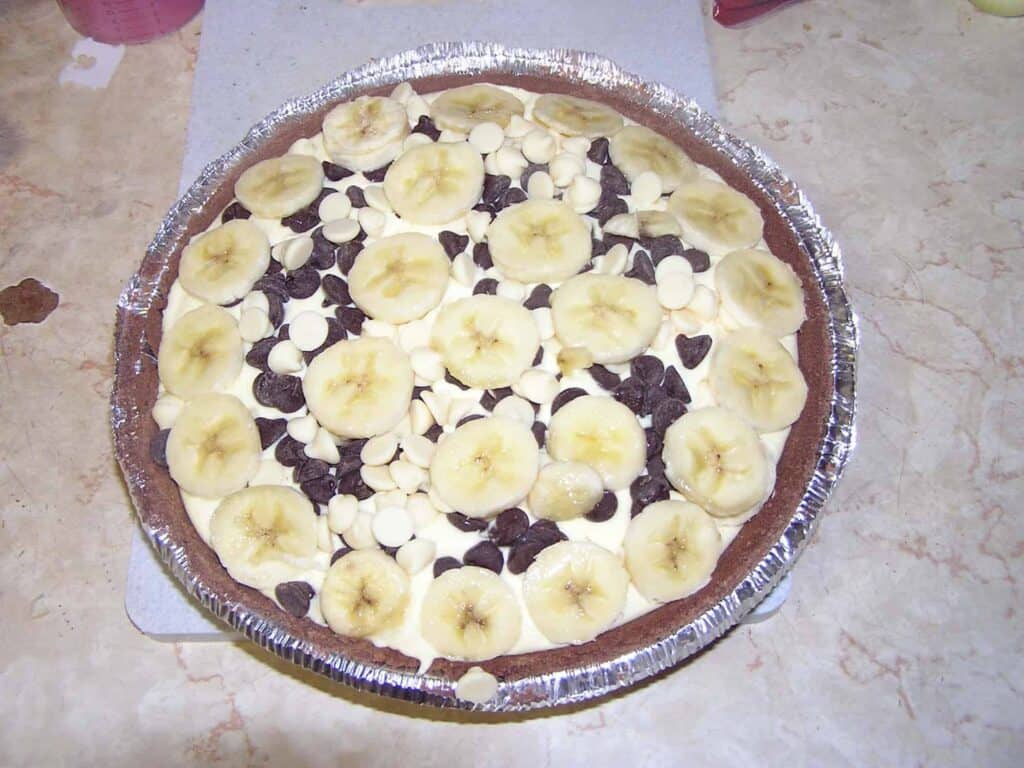 Can you see the Christmas tree design on top? I got creative with my banana slices.