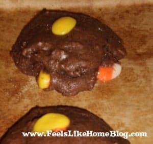 chocolate candy corn cookies chocolate candy corn cookies
