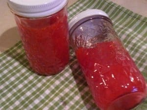 Homemade watermelon jam