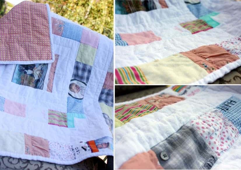 baby clothes quilt
