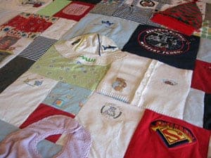 baby clothes quilt
