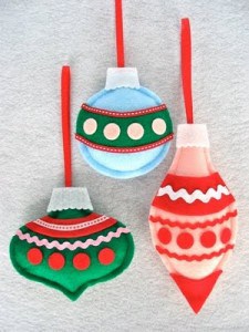 Felt ornaments