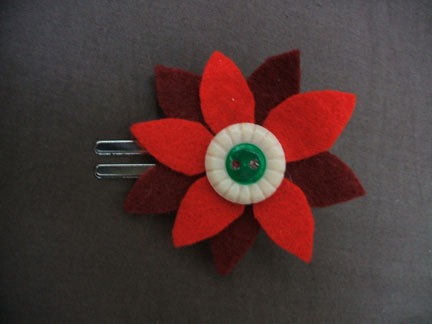handmade felt flower