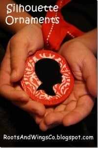 silhouette ornaments