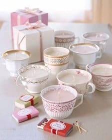 teacup candles