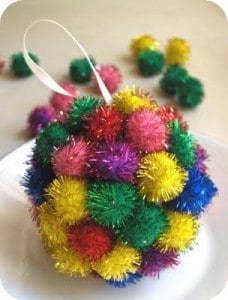 christmas ornament pom pom christmas ornament