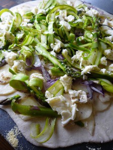 asparagus pizza