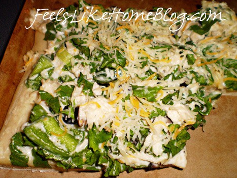 chicken salad pizza