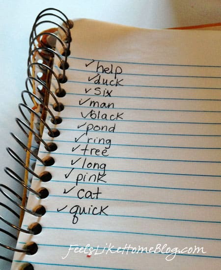 word search for early readers