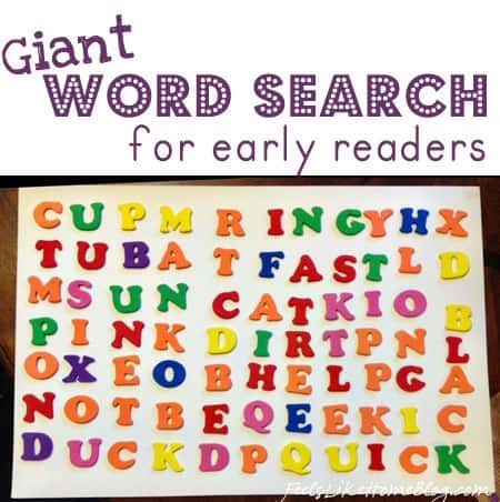 word search for early readers